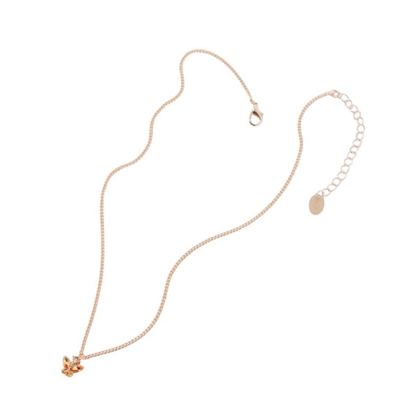 GOLD-TONE BUTTERFLY BIRTHSTONE PENDANT
NECKLACE - NOVEMBER - Picture 2 of 2